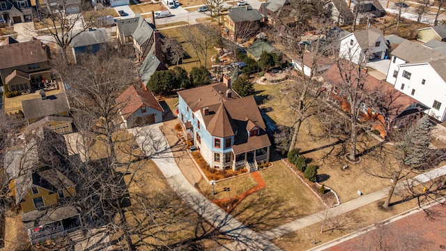 birds eye view of property featuring a residential view