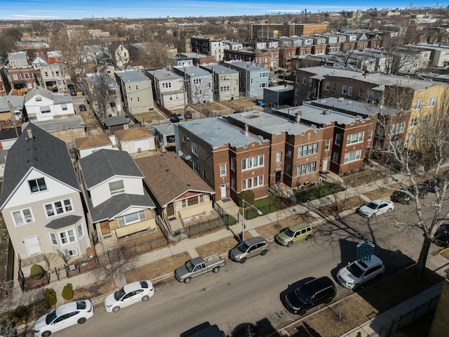 bird's eye view featuring a residential view