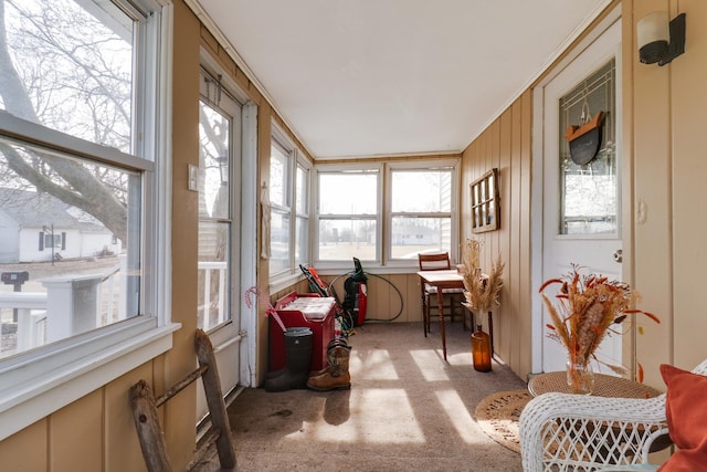 view of sunroom