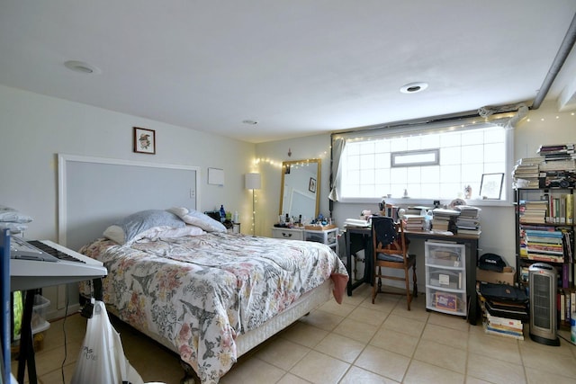 view of tiled bedroom