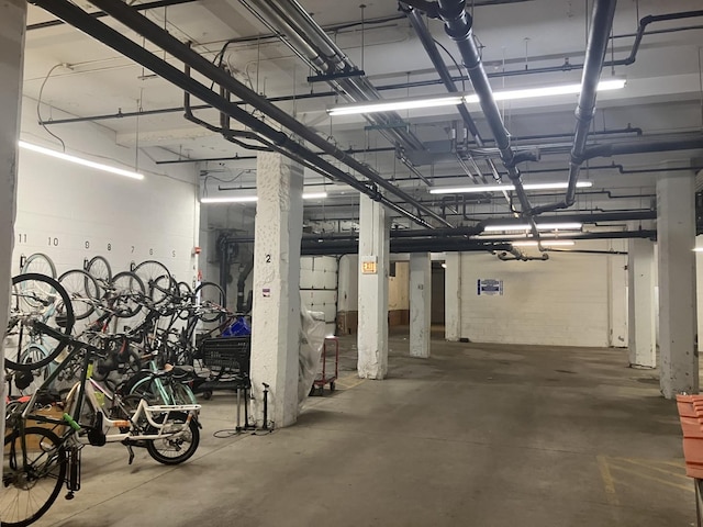 garage featuring bike storage