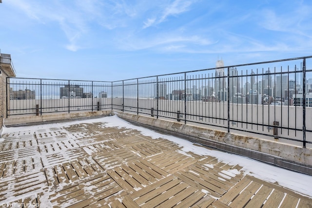 view of patio with fence