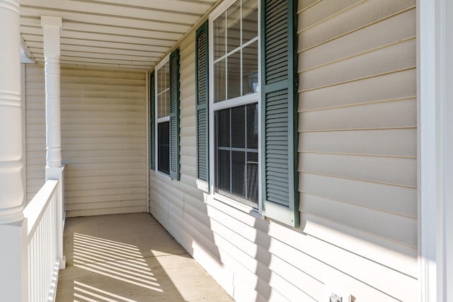 balcony with covered porch