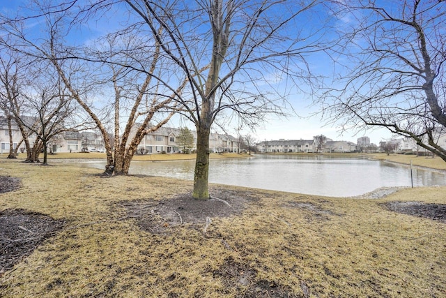 property view of water featuring a residential view