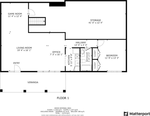 view of layout