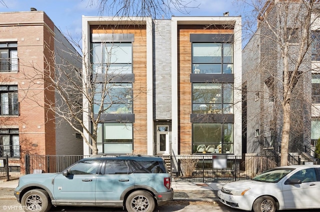 view of front of property with brick siding