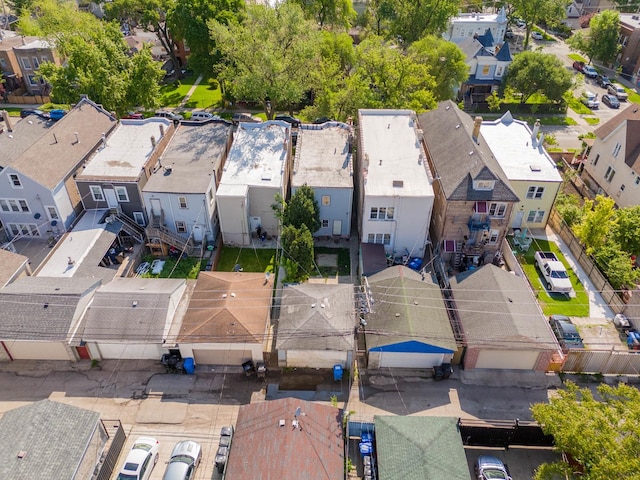 bird's eye view featuring a residential view