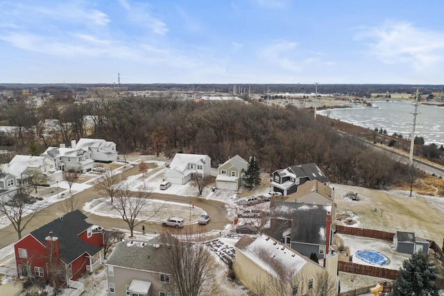 bird's eye view featuring a residential view