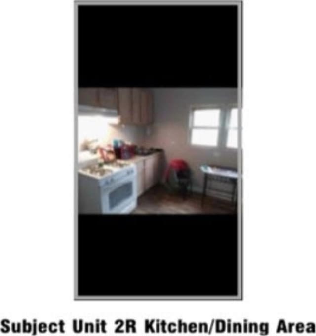 kitchen featuring range