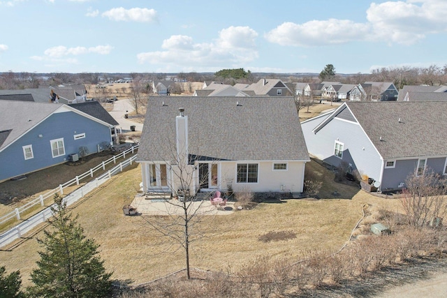 birds eye view of property featuring a residential view