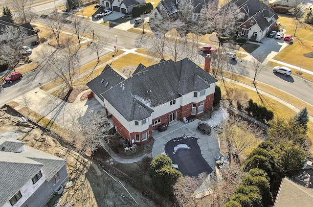 bird's eye view featuring a residential view