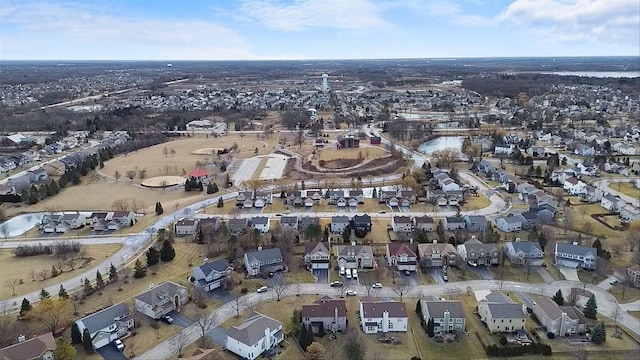 drone / aerial view featuring a residential view