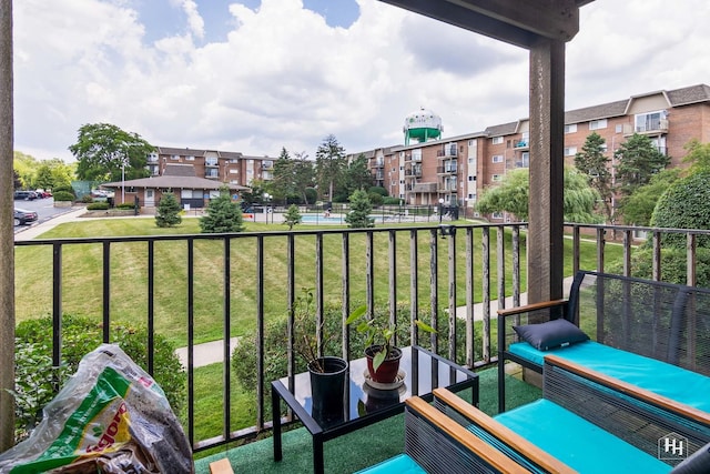 view of balcony