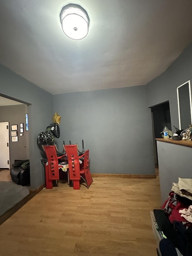 dining room featuring light wood-style flooring