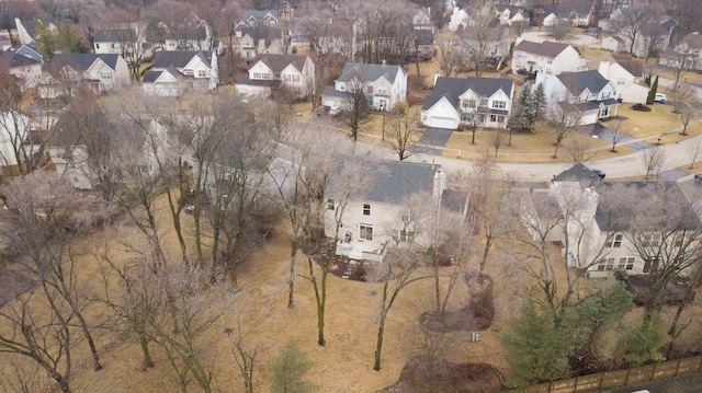 bird's eye view featuring a residential view