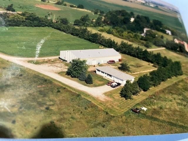 bird's eye view featuring a rural view