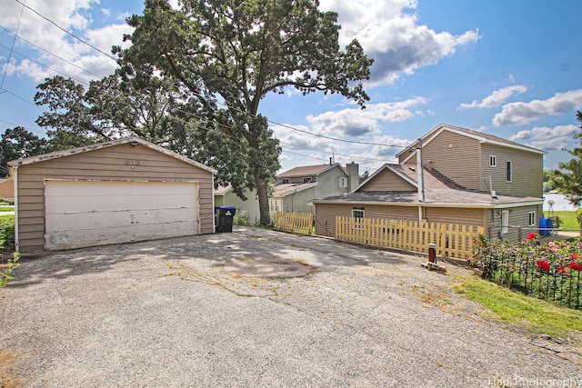 exterior space with fence