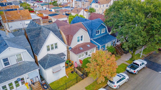 drone / aerial view featuring a residential view