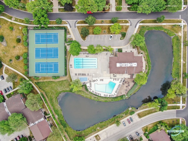 birds eye view of property