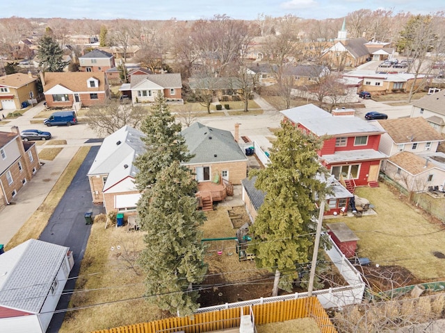 birds eye view of property featuring a residential view