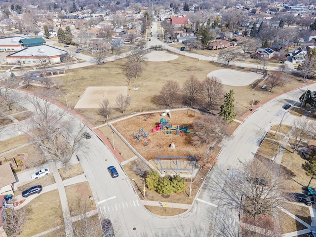 birds eye view of property featuring a residential view