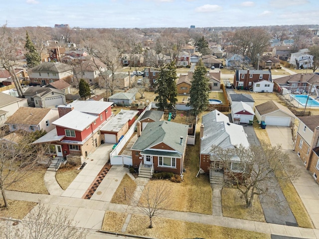 birds eye view of property featuring a residential view