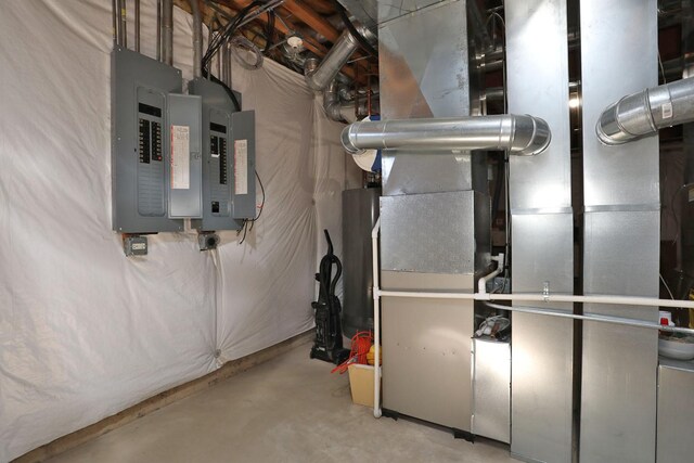 utility room with electric panel