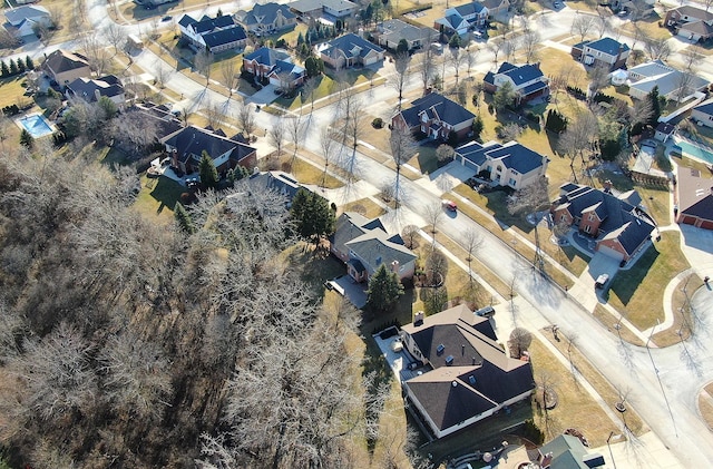 birds eye view of property featuring a residential view