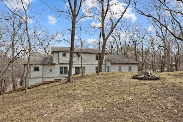 view of back of property