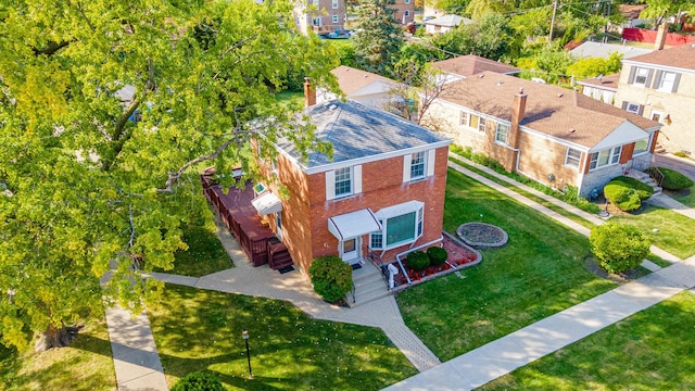 birds eye view of property featuring a residential view