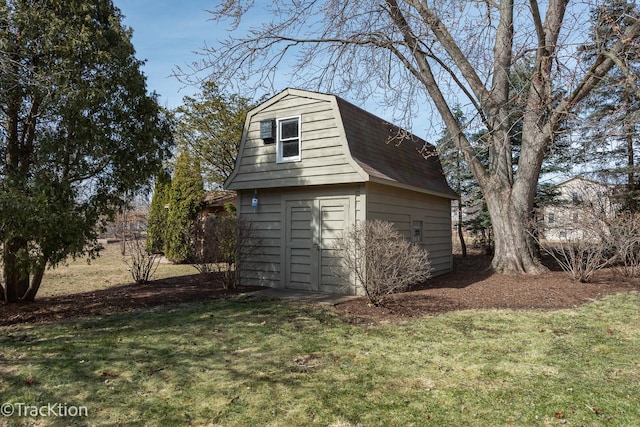 view of shed