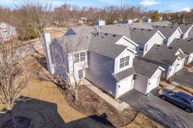 drone / aerial view featuring a residential view