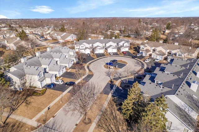 bird's eye view featuring a residential view