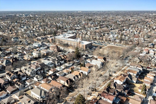 birds eye view of property featuring a residential view