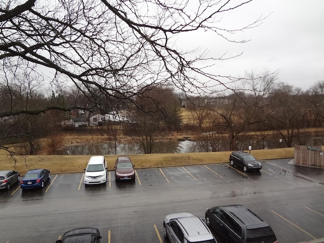 view of uncovered parking lot