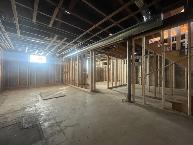 view of basement