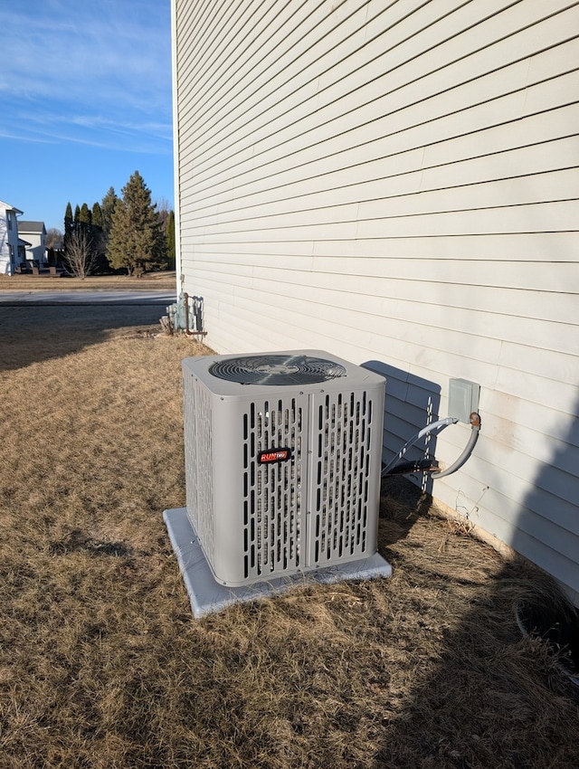 exterior details with central AC unit