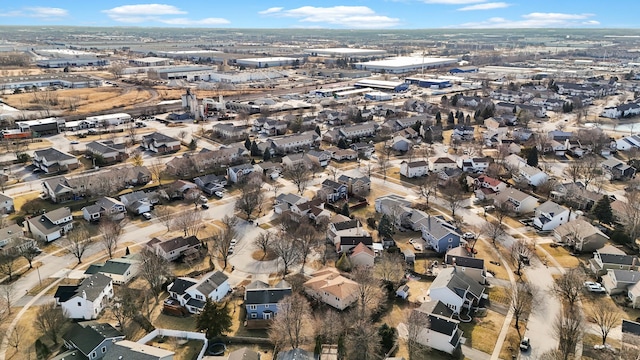 aerial view featuring a residential view