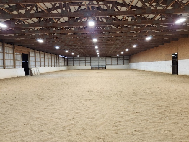 view of horse barn