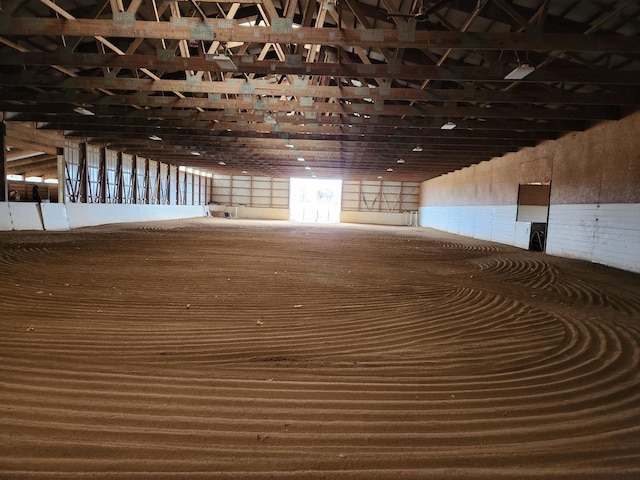 view of horse barn