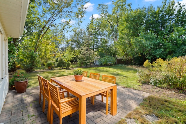 view of patio / terrace with outdoor dining space