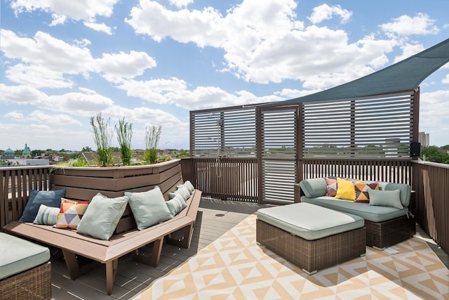 view of patio / terrace featuring outdoor lounge area