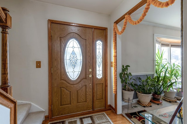 foyer entrance with stairway