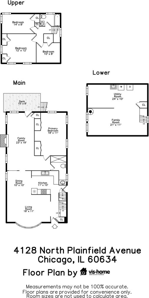4128 N Plainfield Ave, Chicago, IL 60634 - room layout