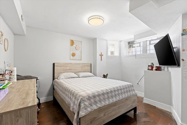 bedroom with baseboards