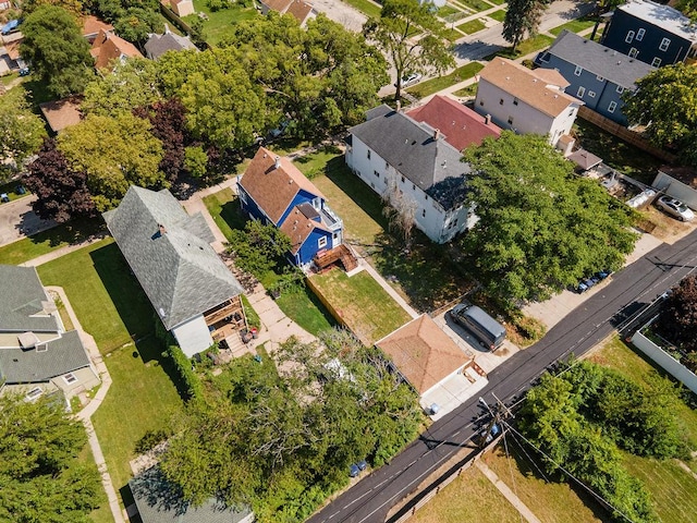 aerial view featuring a residential view