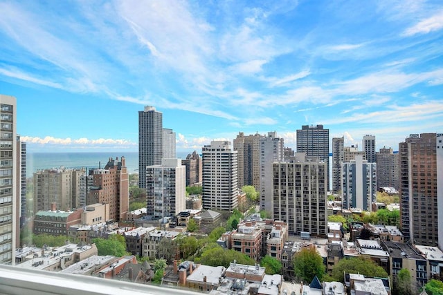 city view featuring a water view