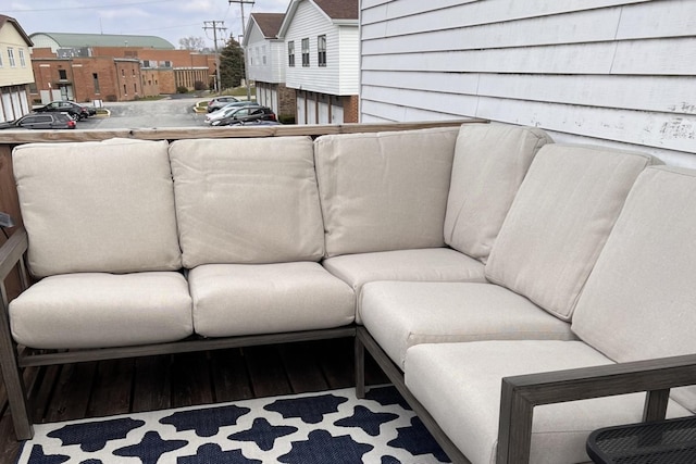 balcony featuring outdoor lounge area