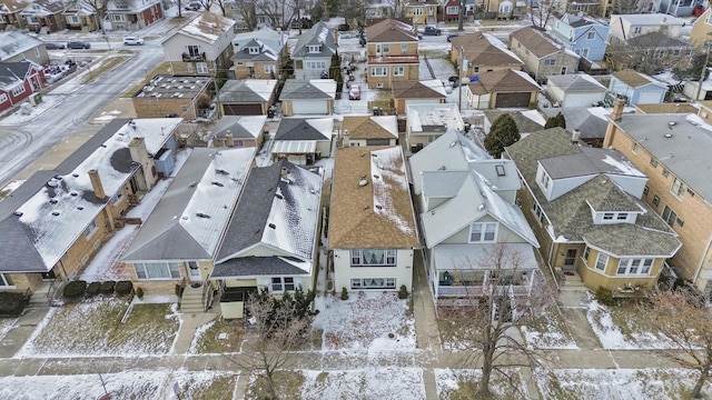 bird's eye view featuring a residential view