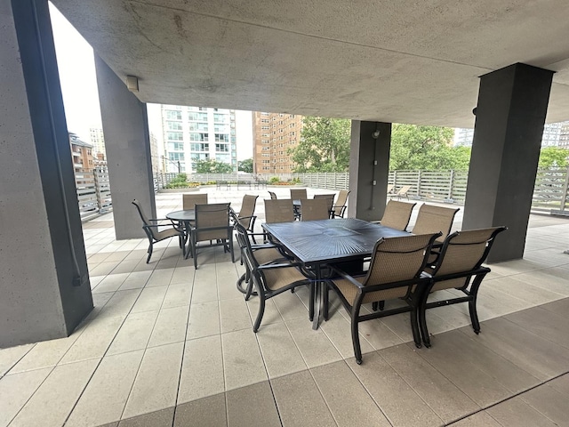 view of patio / terrace featuring outdoor dining area